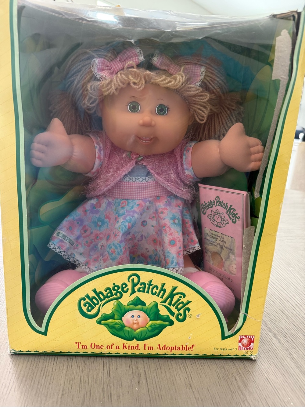 Cabbage Patch Kids Pink Floral Dress Doll